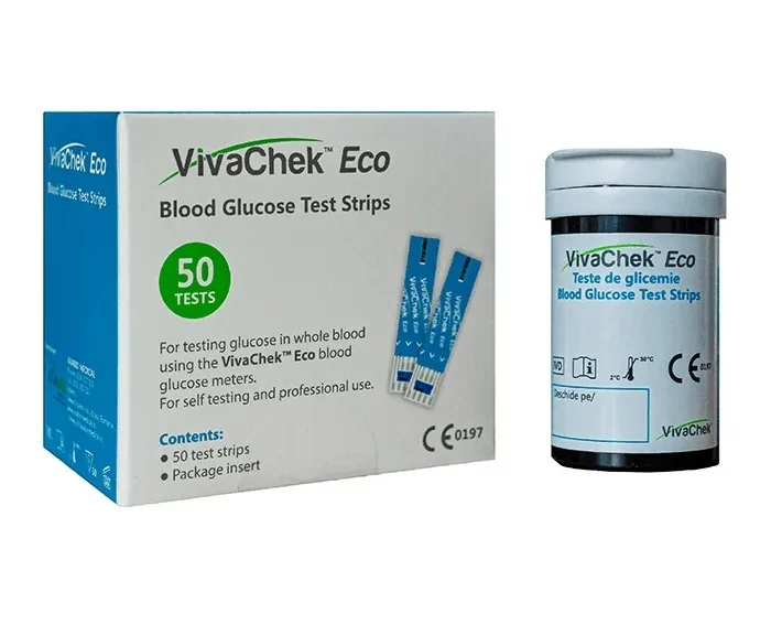 50 Teste Pentru Măsurarea Glicemiei VivaChek Eco